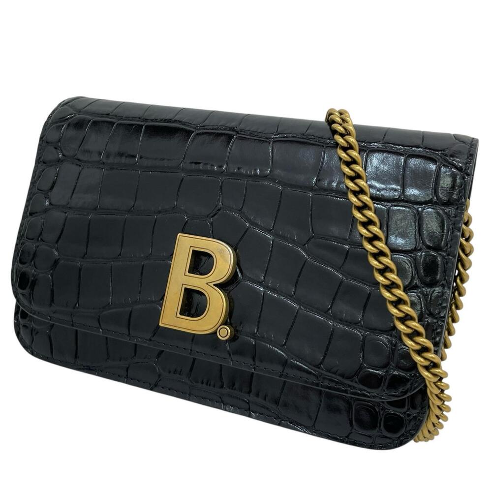 Balenciaga Chain Shoulder Bag Black